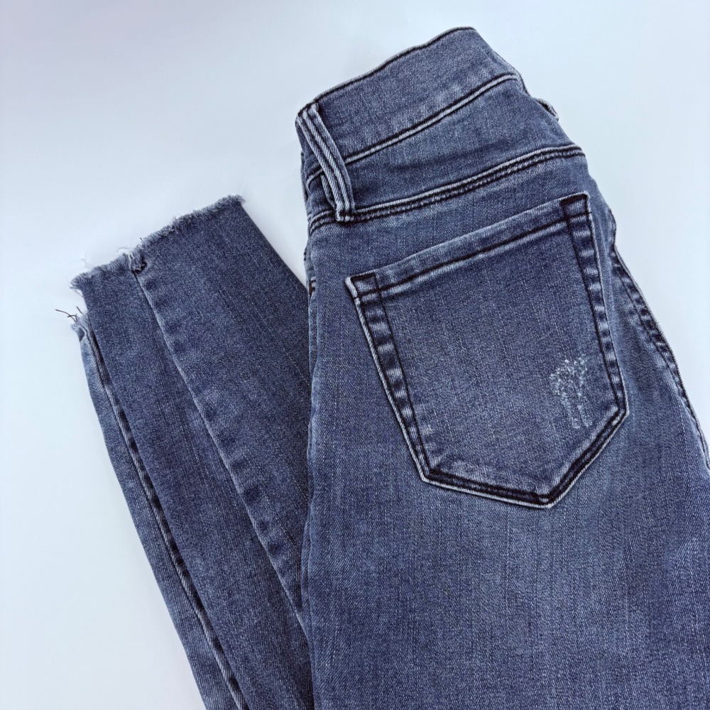 Pacsun High Rise Jeggings‎ Womens Size 22 00/0 Distressed Raw Hem Skinny Jeans